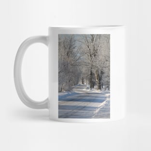 Country Road in Winter Mug